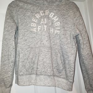 Girls comfy grey Abercrombie & Fitch hoodie